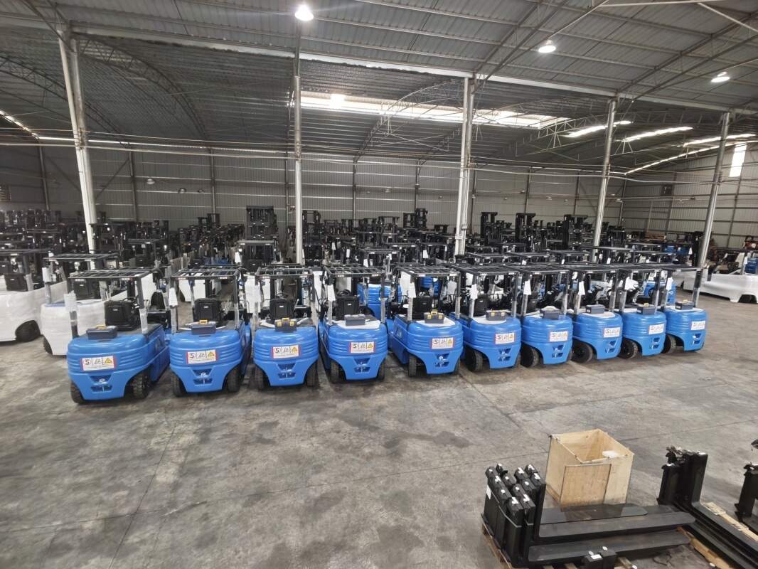 What may limit the large-scale roll-out of electric forklifts in certain facilit