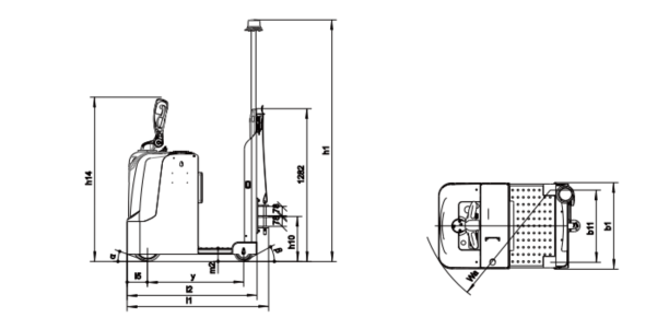 Small and medium tonnage electric tractor BYD-Q30TJS(figure1)