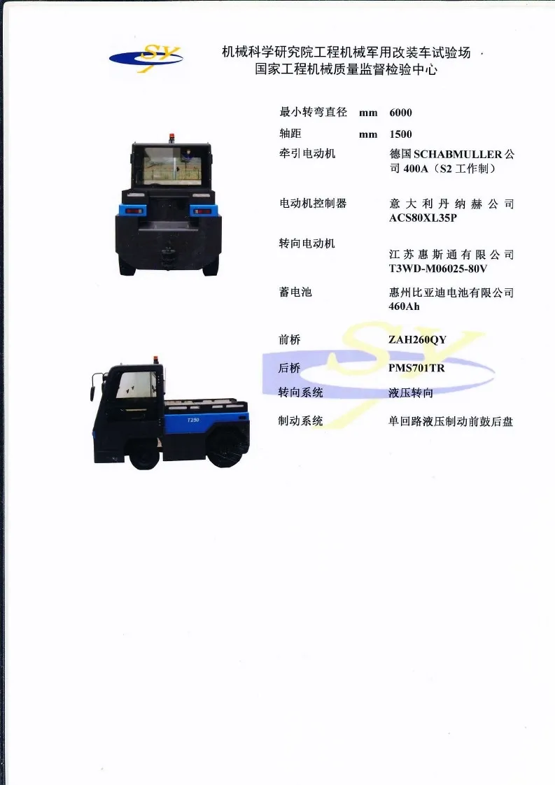 Q250LS tractor civil aviation certificate