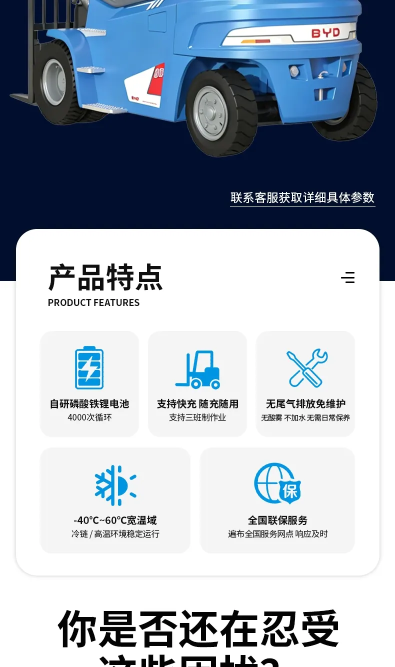BYD 6-ton electric forklift(figure2)